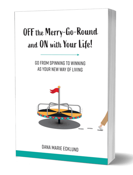 A book cover with a person on top of a merry go round.